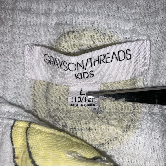 Grayson Threads happy face gauze shirt size L (10-12) - Picture 3 of 5